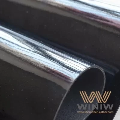 Cermin kulit pu buatan halus 0.8mm microfiber kulit vegan nonwoven